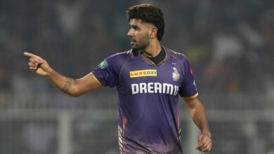IPL 2024 - KKR's Harshit Rana suspended for one game after breaching code of conduct