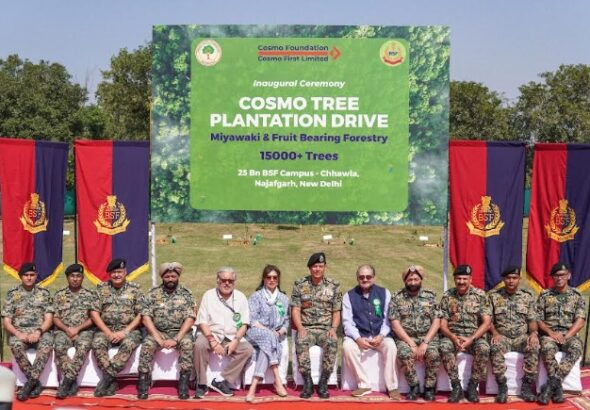 Cosmo Foundation and Border Security Force (BSF) Join Hands in Expanding Delhi&apos;s Green Cover with a 15,000 - Miywaki & Fruit Bearing Forestry