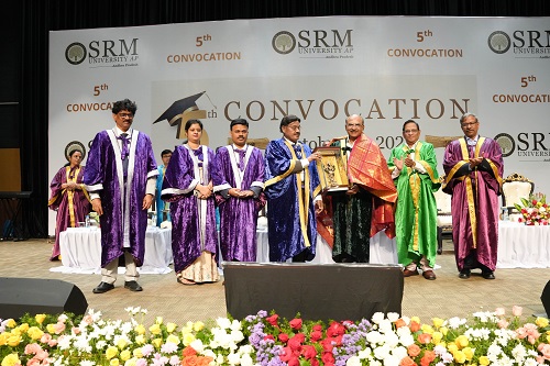 SRM University-AP Celebrates Academic Excellence at the 5th Convocation