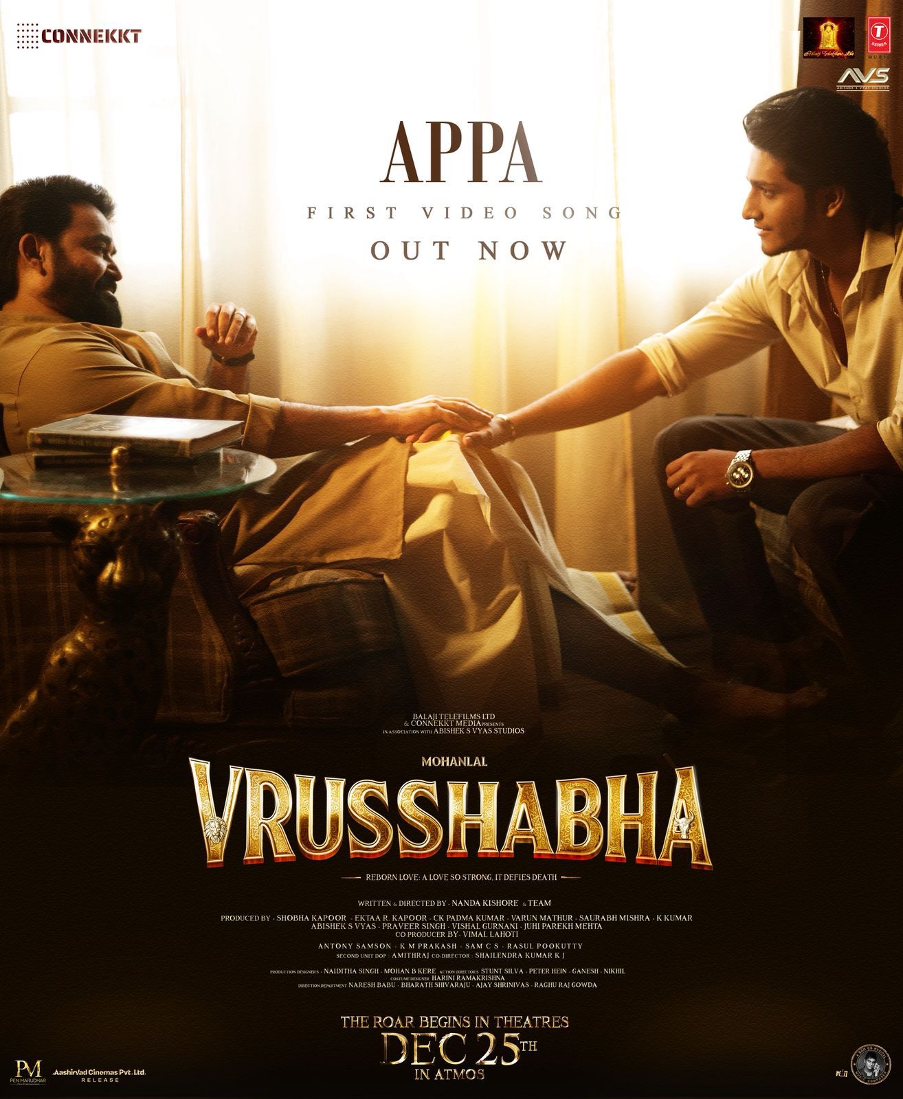 Vrusshabha Begins Its Musical Journey with ‘Appa’