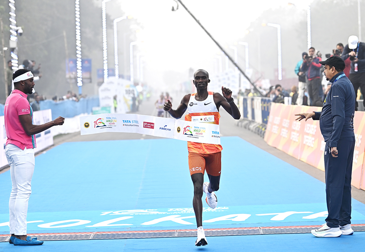 ugandas-10000m-5000m-world-record-joshua-cheptegei-tata-steel-world-25k-kolkata-2025