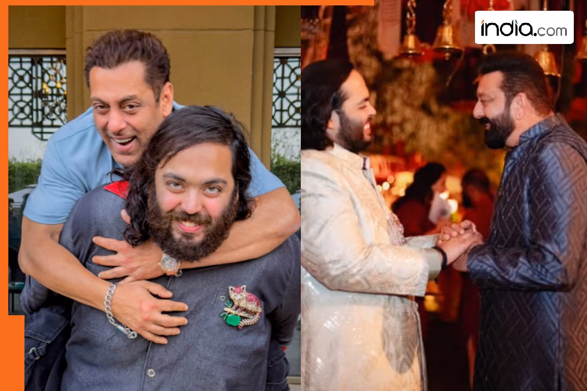 Anant Ambani birthday: Salman Khan climbs on Mukesh Ambani son; Sanjay Dutt says Be the same