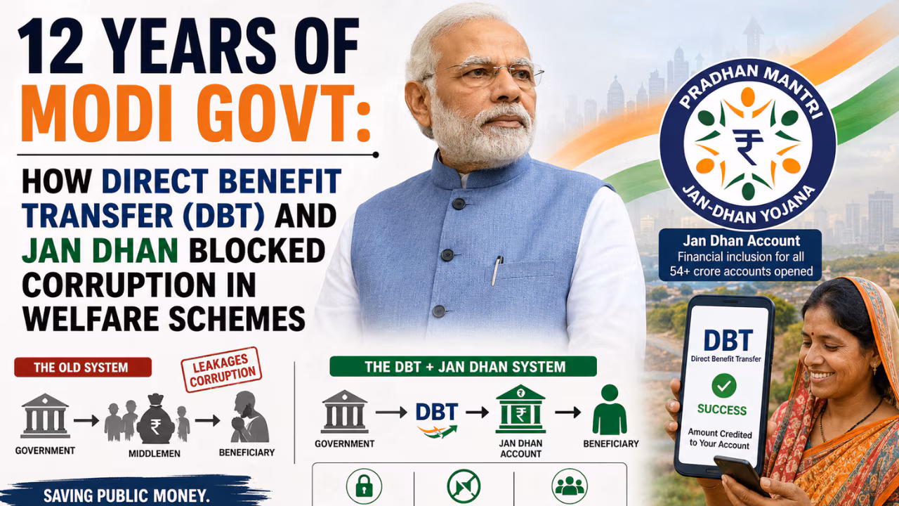 12 Years of Modi Govt: How Direct Benefit Transfer, Jan Dhan blocked corruption in welfare schemes