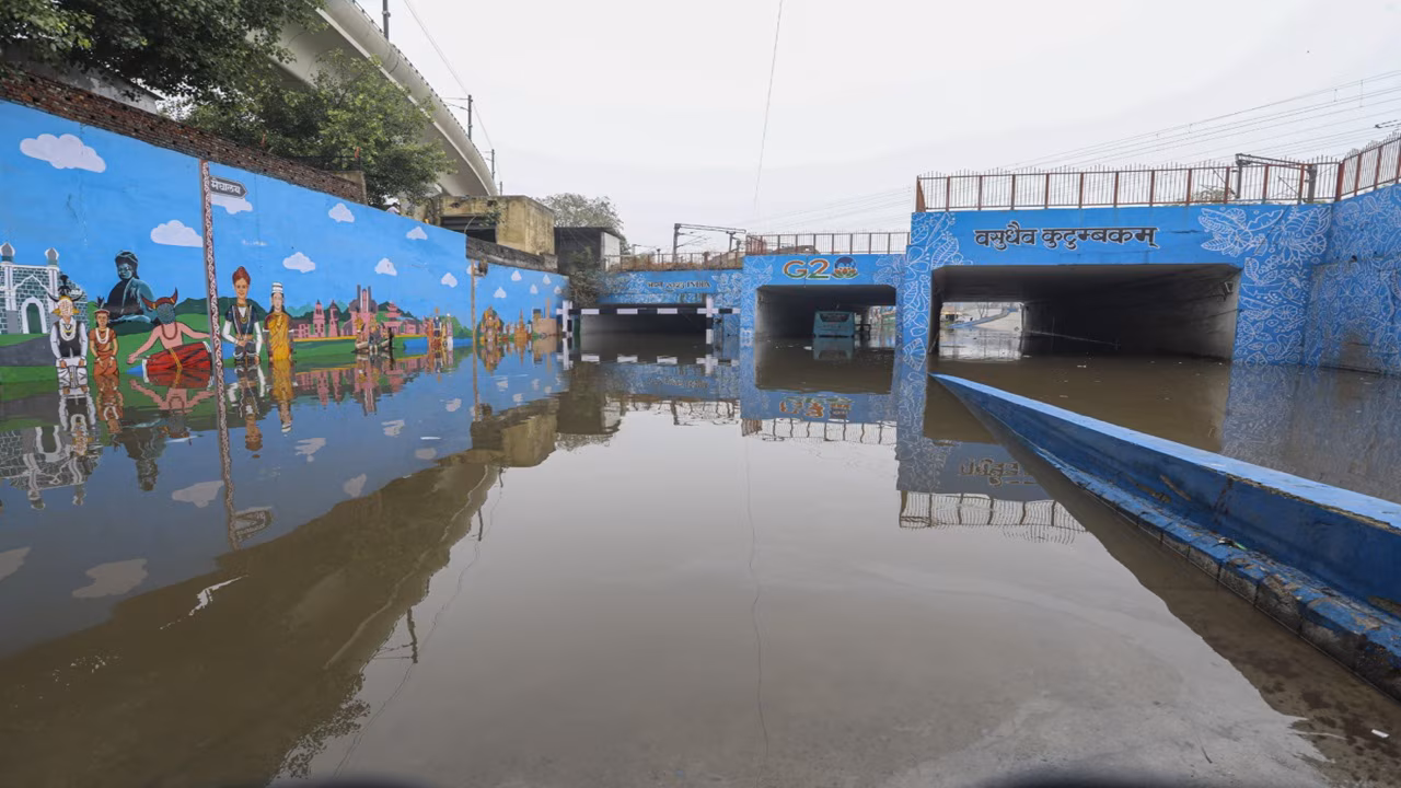 Delhi rains: Roads waterlogged, traffic chaos across Delhi-NCR after overnight downpour; IMD warns of more showers